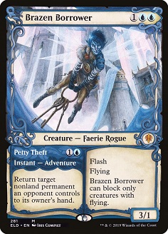 Brazen Borrower // Petty Theft Throne of Eldraine Book Art